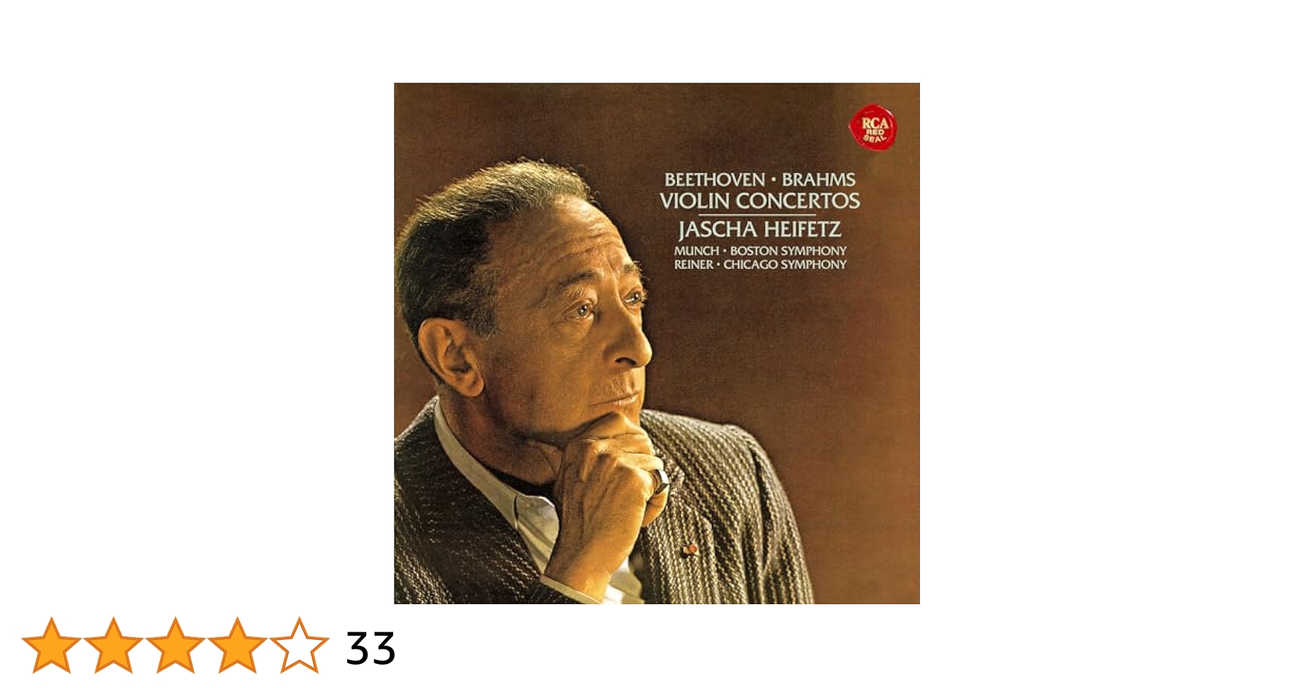 (CD) ヤッシャ・ハイフェッツ 『ベートーヴェン：ヴァイオリン協奏曲』 ベートーヴェン：ヴァイオリン協奏曲、メンデルスゾーン