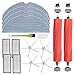 Jajadeal Kit d'accessoires pour Roborock S7 S7 Plus S7 Max Robot Aspirateur Pièces de rechange (4 Serpillière + 2 Brosses Principales + 4 Brosses Latérales + 4 Filtres + 2 Brosse de Nettoyage)