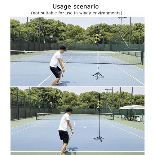 Generisch Tennisball-Abwurfmaschine, Große Kapazität, Nicht Elektrisch, 137–187 cm Höhenverstellbar, for Stadion-Heimsportplätze(Without extra Track)