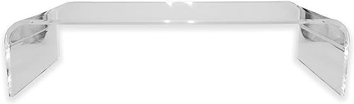 CuteBox Company Clear 0.315 in Standard Acrylic Monitor Stand para computadoras, monitores, portátiles, tabletas, uso de oficina, uso doméstico,