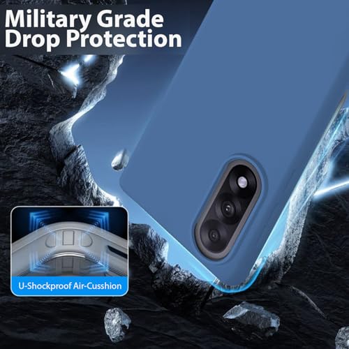 Image of LIRAMARK Liquid Silicone Soft Back Cover Case for OnePlus Nord 5 5G| Soft Micro-Fibre Lining Inside | Camera Protection Bump (Midnight Blue)