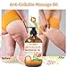 Anti Cellulite Oil Massage Oil for Massage Therapy,Body Oil for Skin Tightening & Cellulite Remover in Thighs and Butt,Cellulite Treatment Massage Oil,Assists with Firming,Toning & Moisturizes Skin