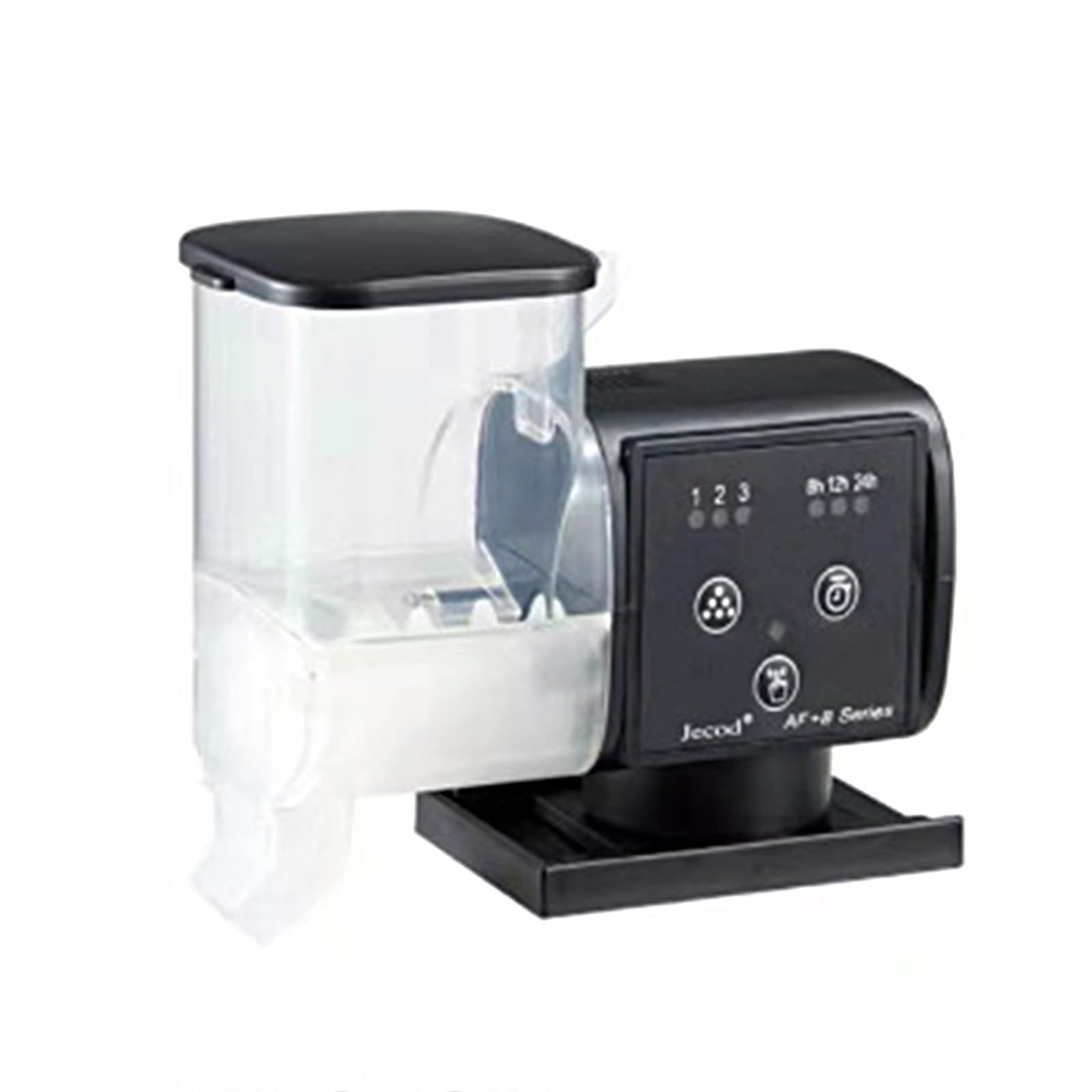 Distributore automatico cibo pesci acquario 500ml – Timer programmabile – Antiumidità – Senza batteria – Per betta, koi, tartarughe, acquari e laghetti – Modello AF500