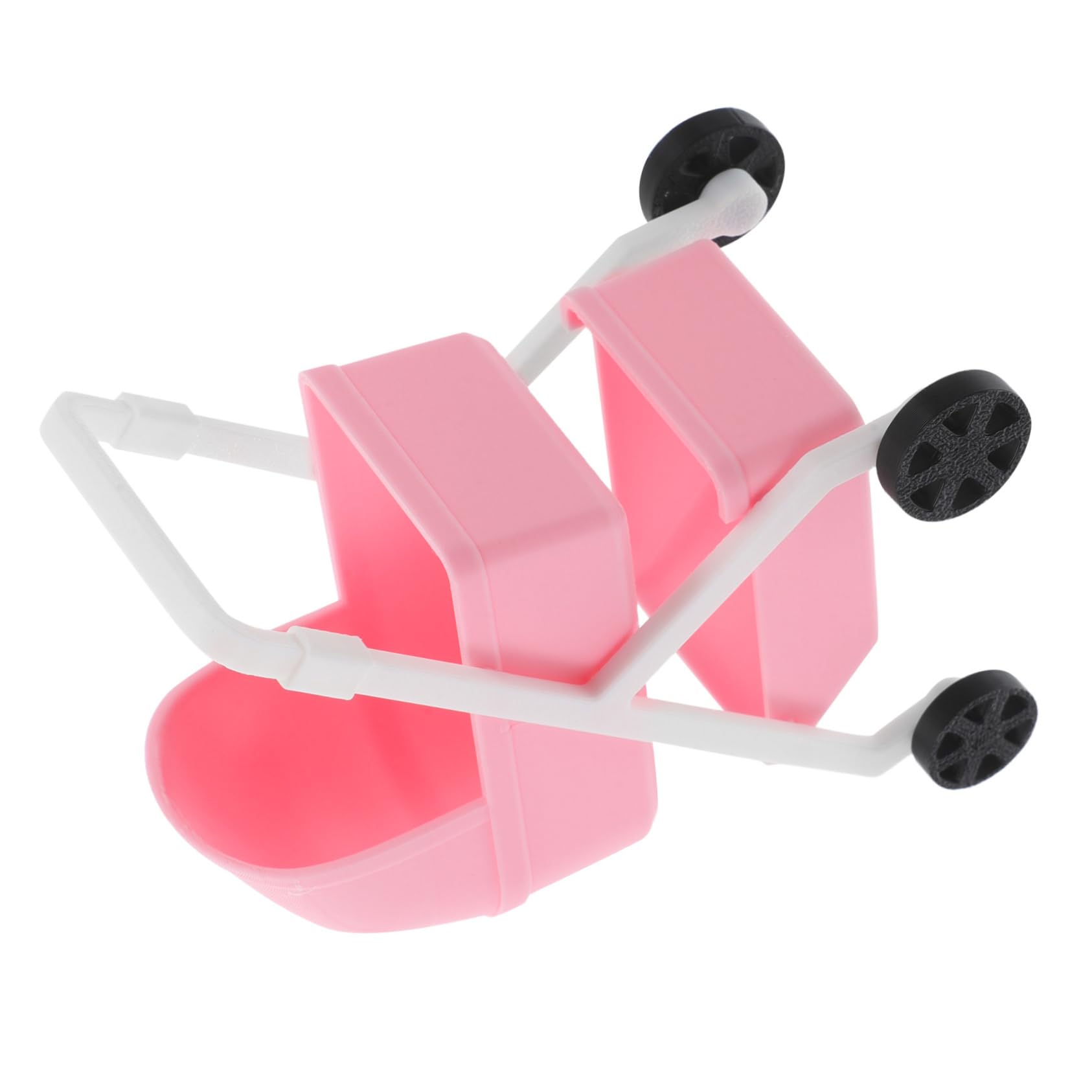 VICASKY Mini Cradle Car Stroller Doll House Cars Doll Car Accessories for Dolls Babydoll for Dolls Doll Furniture Car Plastic Pink