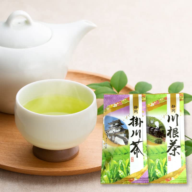 Amazon | 静岡茶(2種飲み比べ)セット 深蒸し茶 掛川茶 浅蒸し茶 川根茶