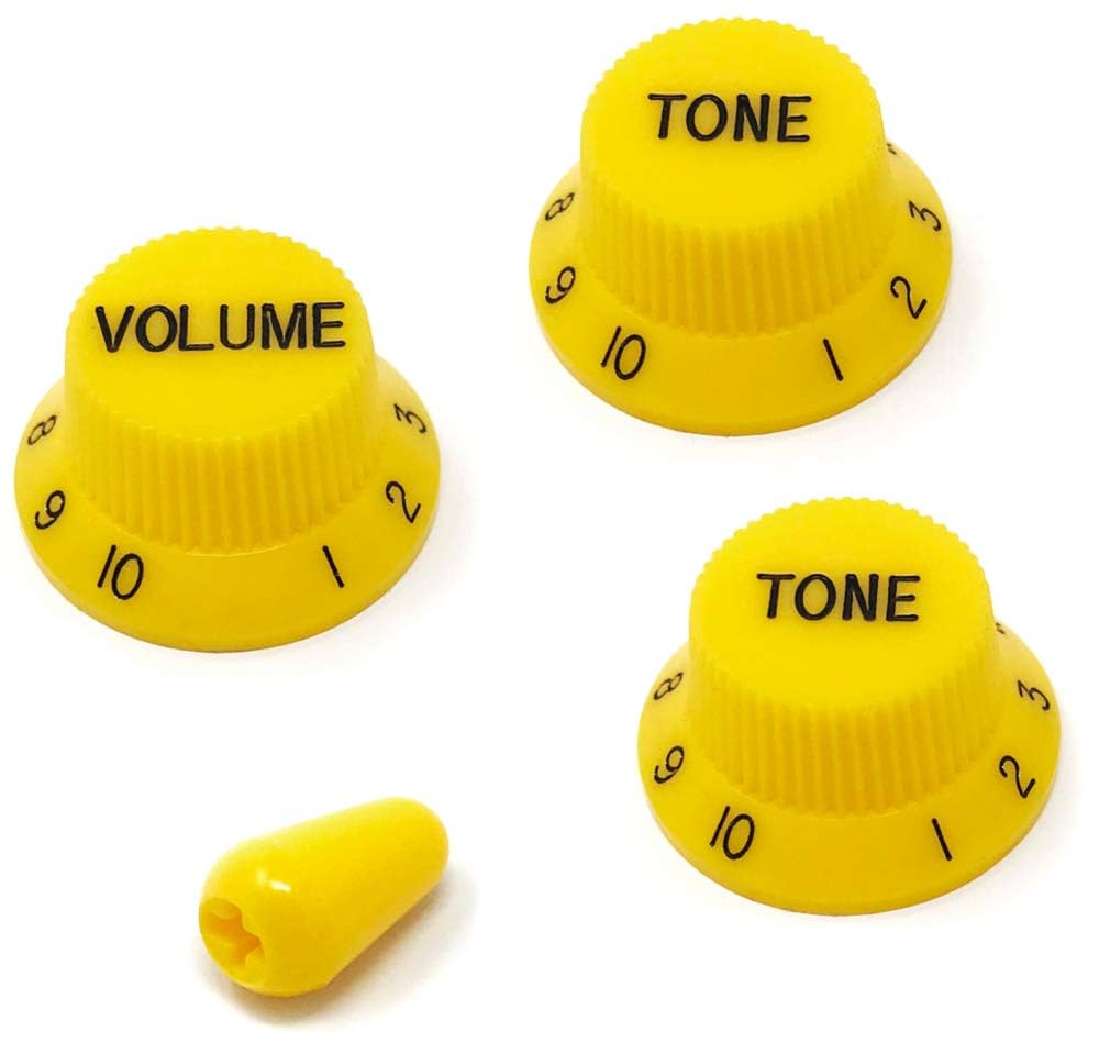 Amazon.com: Vintage Forge Yellow Guitar Control Knobs (1