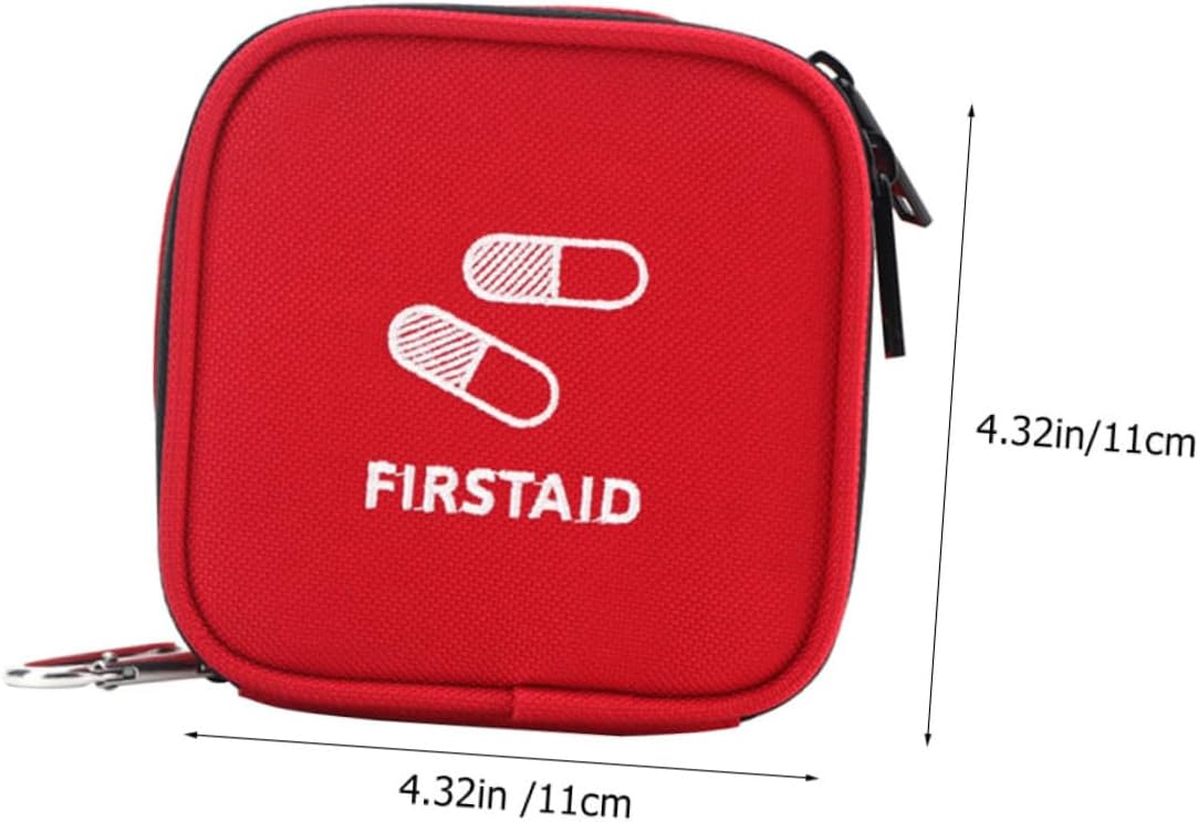KOMBIUDA First Aid Kit Travel Portable Storage Bag Multi-Pocket Emergency Pouch