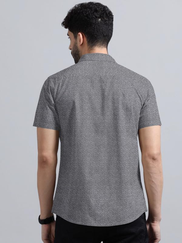 Image of BRUCEWANE Men's 100% Cotton Half Sleeve Shirt