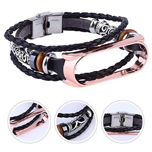 VILLCASE Pulseira de RelÃ³gio Inteligente de Couro Boho Pulseira de Pulseira Inteligente Pulseira de