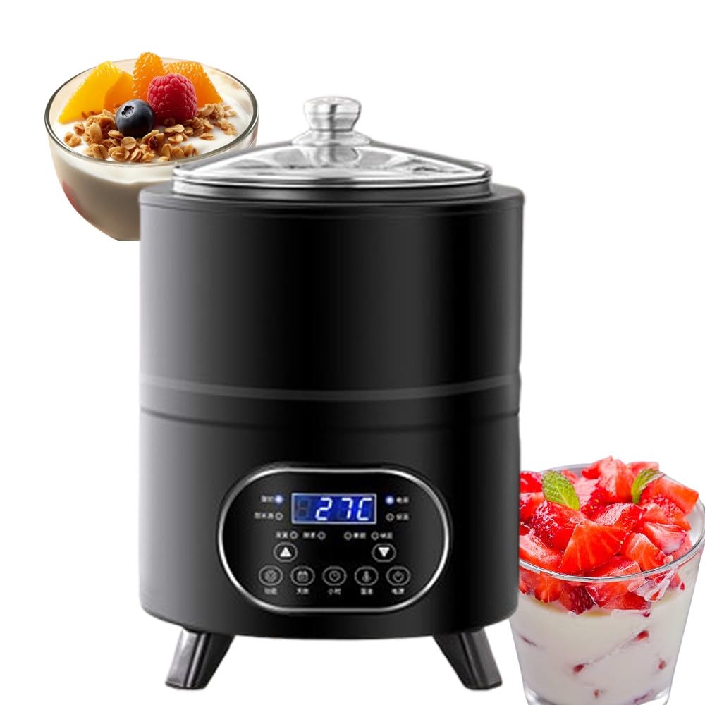 Máquina De Yogur con Pantalla LED Y Temporizador Black-8L