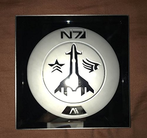 Mass Effect N7 Paragon Renegade Logo Mirror Glass Etching