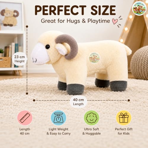 Image of Chi-Chimpu Toyss Sheep Soft Toy 40cm | Cute Plush Stuffed Animal for Kids