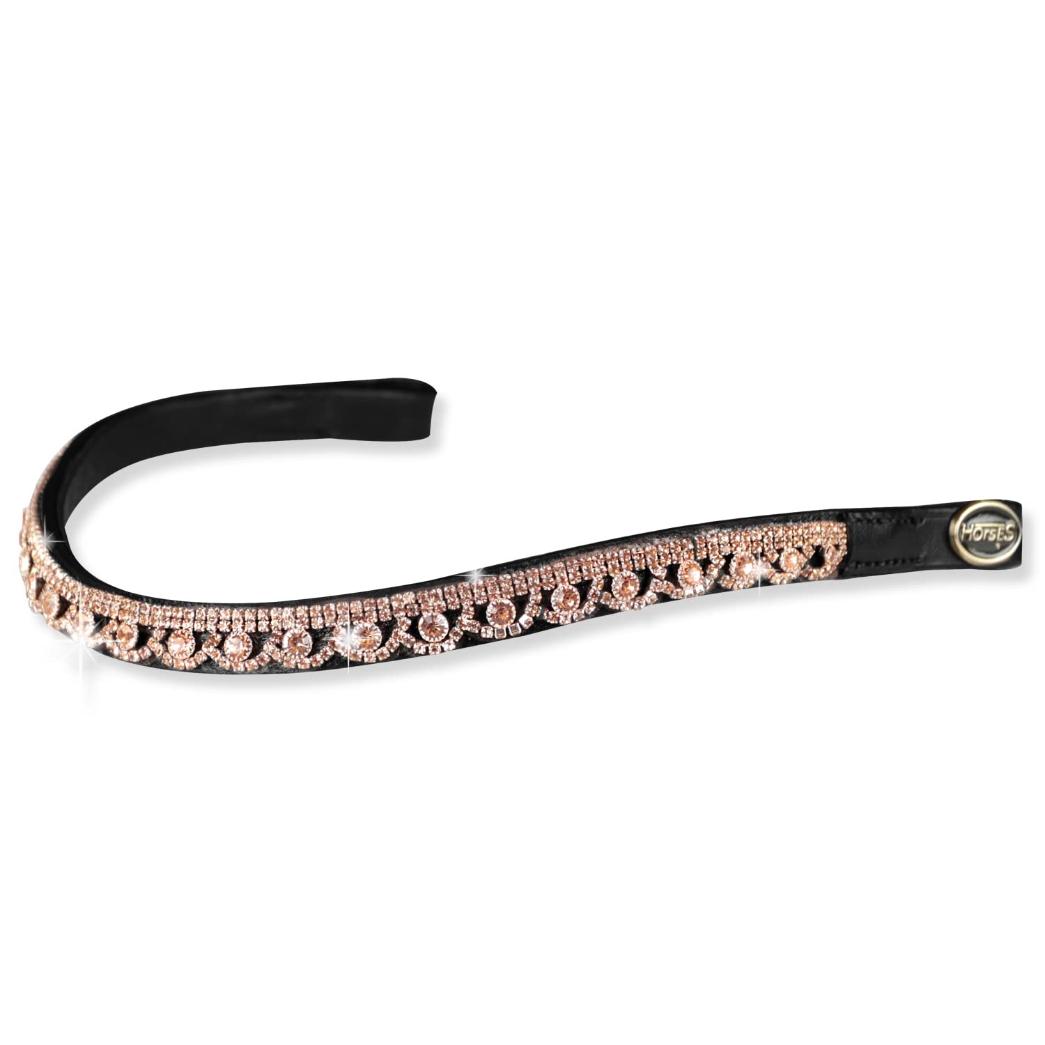 Horses Frontalino Luxe Rosegold, Realizzato con Materiali di Alta qualità, Resistente, Ergonomico e Sicuro
