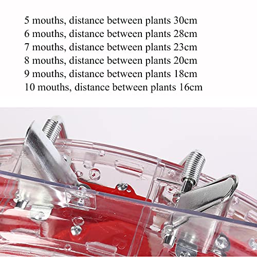 Sembradora manual con 8 bocas para jardín y huerto miniatura 6