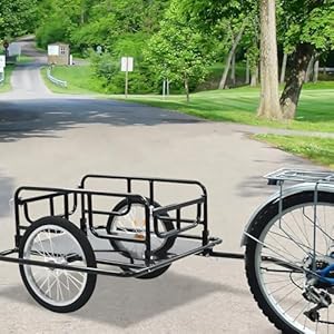 Bike-Cargo-Trailer-Bicycle-Trailer-Heavy-Duty-Bike-Wagon-Cart-Foldable-Compact-Storage-with-Hitch-Tow-Behind-Utility-Cargo-Trailer-for-Stuff-Groceries-Luggage-Tools-110-lbs-Max-Load - Cucciolini Doodles Bike-Cargo-Trailer-Bicycle-Trailer-Heavy-Duty-Bike-Wagon-Cart-Foldable-Compact-Storage-with-Hitch-Tow-Behind-Utility-Cargo-Trailer-for-Stuff-Groceries-Luggage-Tools-110-lbs-Max-Load