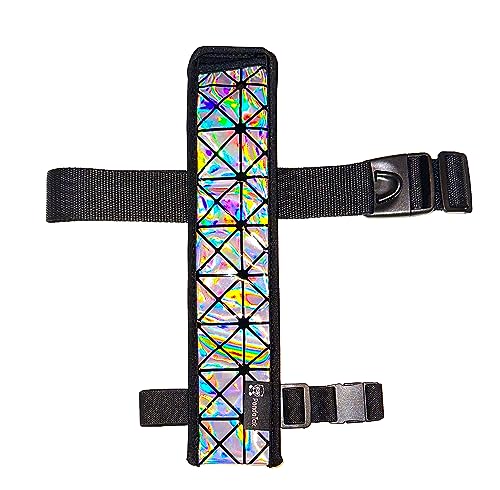 RaveVault Anti-Theft Rave Cell Phone Bag with Locking Zippers, Hidden Pocket – Perfect Phone Pouch for Ravers and Festival Go-ers (Fan Holster + 2 Belts)