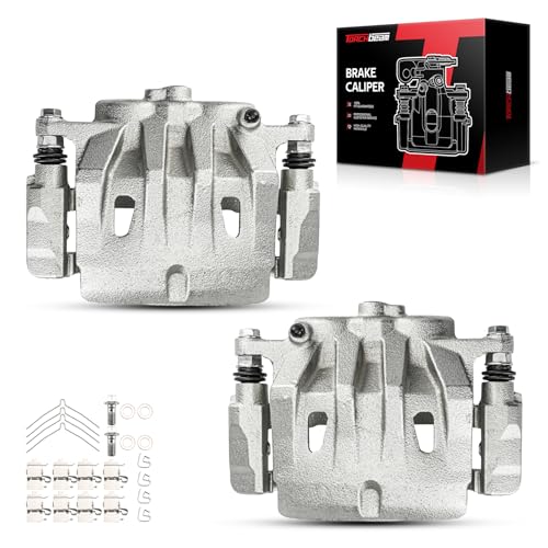 Image of Torchbeam Front Brake Calipers Set for Toyota Highlander 2010-2019, Toyota Sienna 2011-2020, Lexus RX350 2010-2015, Front Left and Front Right Calipers with Bracket Replace # 19B6274+19B6275