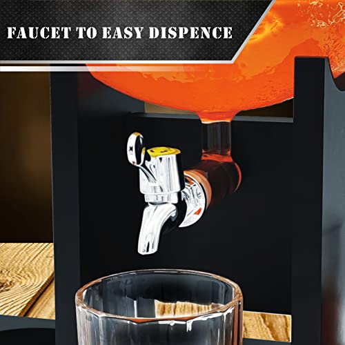 Luxurybar Football Whiskey Decanter Set With Glasses Spout Football Chiller,47Oz Whiskey Decanter Sets For Men,Tequila Liquor Decanter Whiskey Set Bourbon Gifts For Men Gifts For Dad Boyfriend Him Husband thumb #1