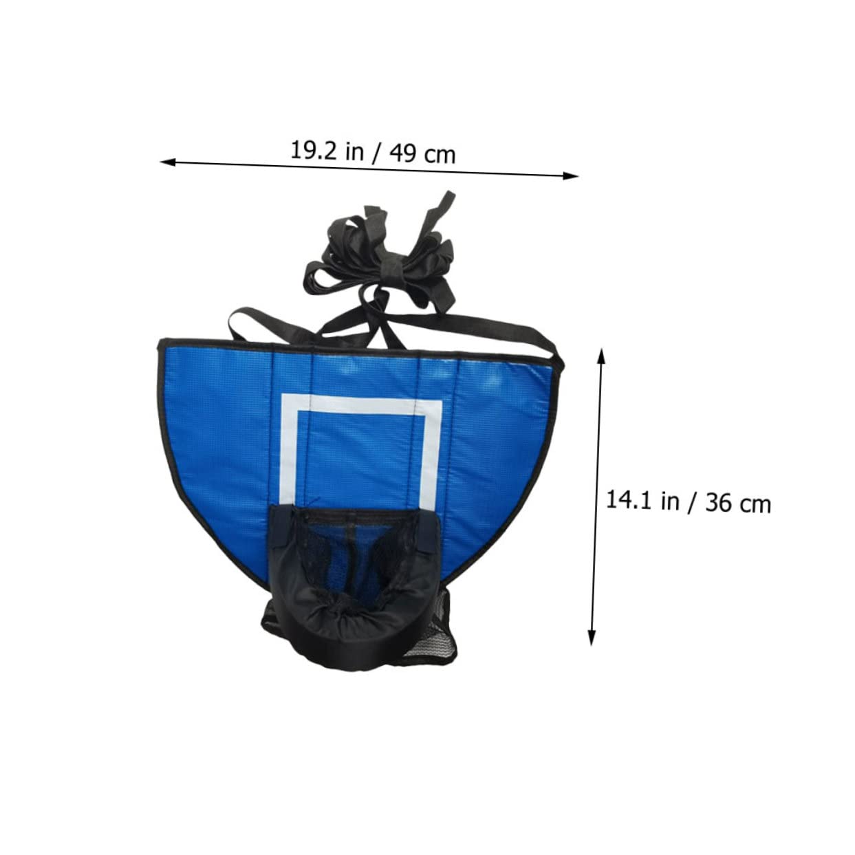 Abaodam 2pcs Trampoline Basketball Hoop Attachment Basketball Frame Boys and Girls Indoor Game PVC-epe Foam