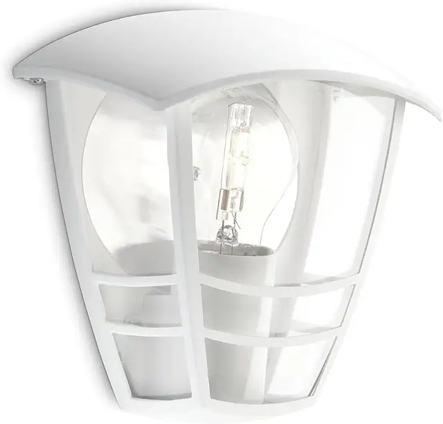 Lámpara Exterior Philips MyGarden Creek - Farola Empotrada en Blanco, 19.5 cm