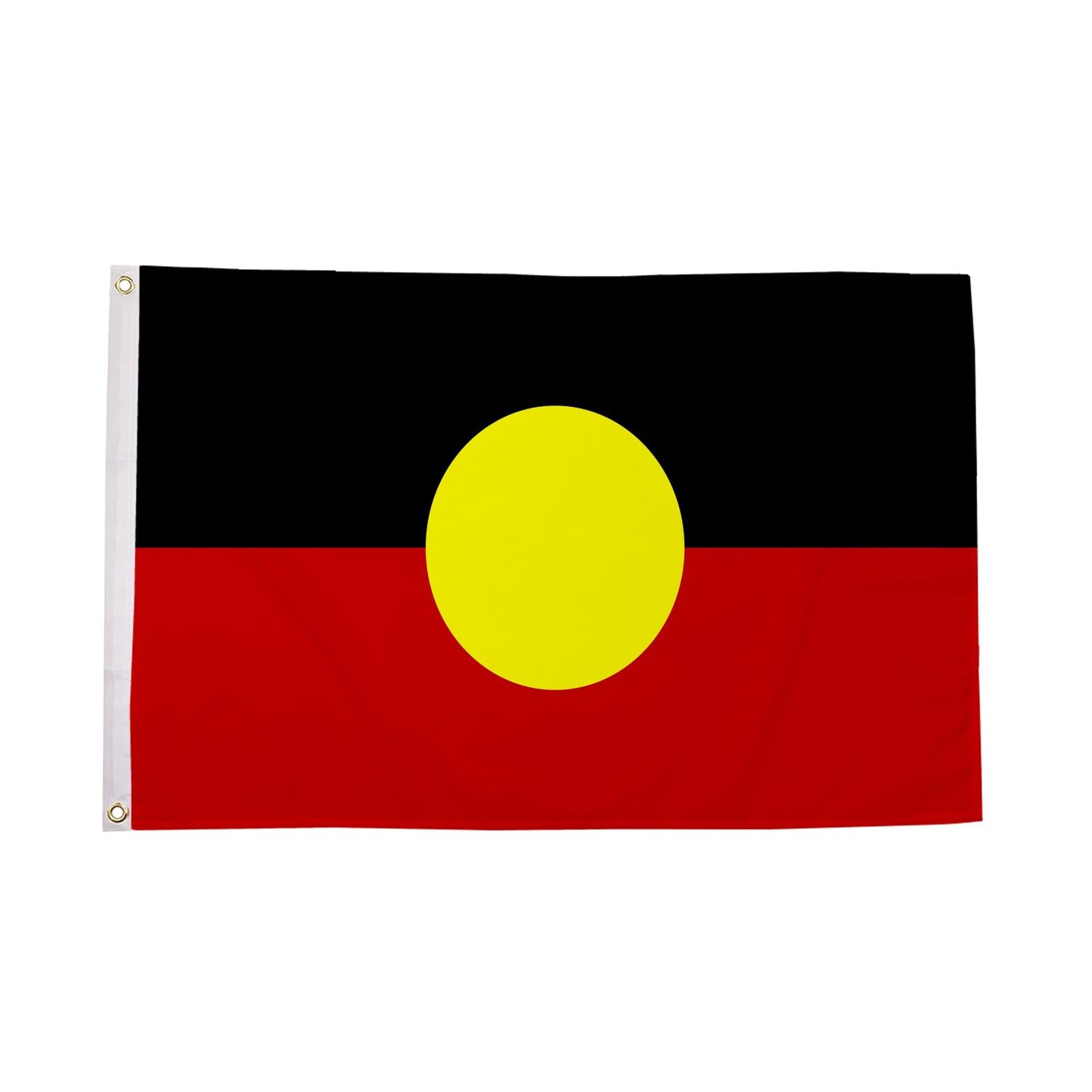 Flagtex Aboriginal Flag 5ft x 3ft (150cm x 90cm) Premium 100gsm Polyester with Double Stitched Hems - Australian Indigenous Flag, Aboriginal Heritage Banner, Cultural Diversity Display