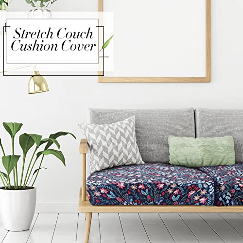 image for Newwiee 8Pcs Patio Cushion Covers Stretch Outdoor Cushion Cover Replac