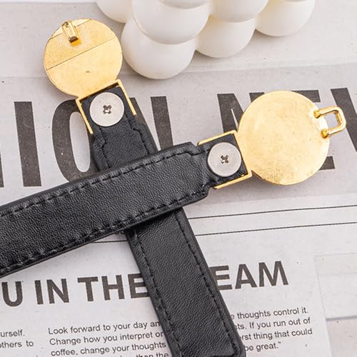 Korean Style Pearl Waist Chain Belt - Vintage Elastic Leather Belt for Women, Sweater Jacket Hook Slim Fit4