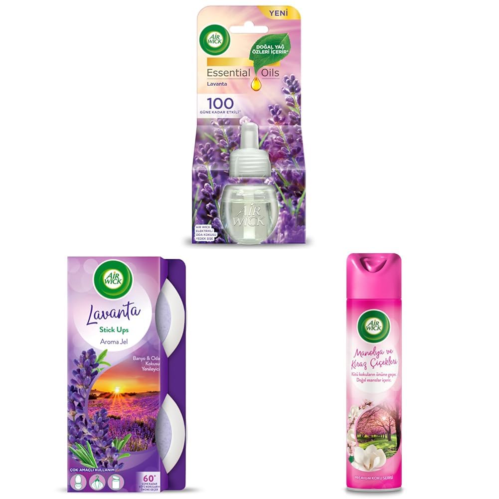 Air Wick Lavanta Serisi (Elektrikli + Jel + Aerosol)