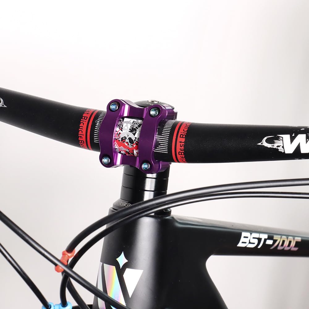 CYSKY MTB 31,8 35 mm 0 stopni krótki mostek kierownicy 1 1/4 cala do roweru wyścigowego, Gravel, MTB, Downhill, BMX