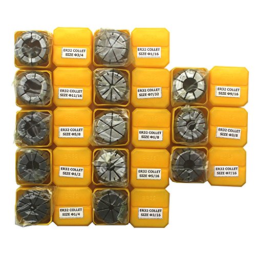 Black Friday Sale 2022 KIPA 13Pcs ER32 Spring Collet Set 1/16" 1/8" 3/16" 7/32" 1/4" 5/16" 3/8" 7/16" 1/2" 9/16" 5/8" 11/16" 3/4" CNC Super Precision for CNC milling Lathe Tool & Workholding Engraving machines Black Friday Sale 2022 KIPA 13Pcs ER32 Spring Collet Set 1/16" 1/8" 3/16" 7/32" 1/4" 5/16" 3/8" 7/16" 1/2" 9/16" 5/8" 11/16" 3/4" CNC Super Precision for CNC milling Lathe Tool & Workholding Engraving machines