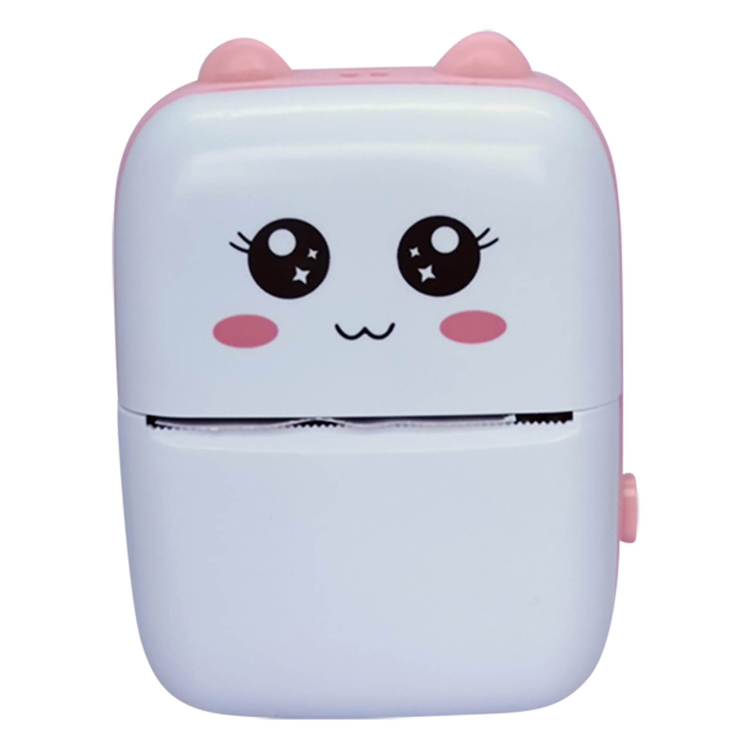 fabble babble Portable Bluetooth Thermal Printer I Ink-Free Label Maker for Android iOS with Paper Roll & Stickers (Pink)