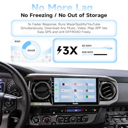 Dasaita 8GB+256GB Head Unit for Toyota Tacoma 2016-2023 - image 2