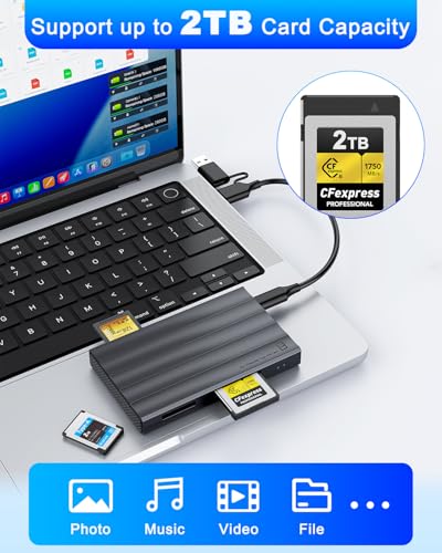 Lecteur CFexpress Type B résolvant le transfert de fichiers 4K vers smartphone Android - 5