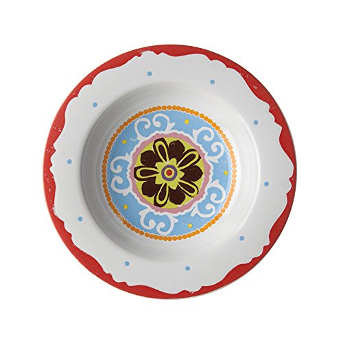 Rose y Tulipanes R1330002RO Nador Plato Hondo 23 cm, 6 Unidades, Color Rojo