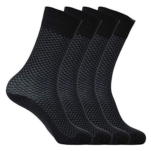 Patterned Dress Trouser Business Socks for Men and Women - Everyday Comfortable Soft Casual and Thin - Made in Turkey - Main Image
