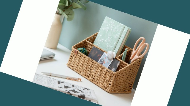 U Brands | Somerset Woven Paper Tray | 6085U01-06 | Elevate Your Desk's