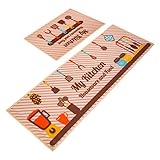 alfombra cocina amazon Alfombrilla antideslizante y de seguridad: parte trasera de PVC antideslizante, que hace que la alfombrilla de cocina se adhiera firmemente al suelo para evitar que se deslice o se deslice, evitar caídas accidentales y mantenerte seguro.