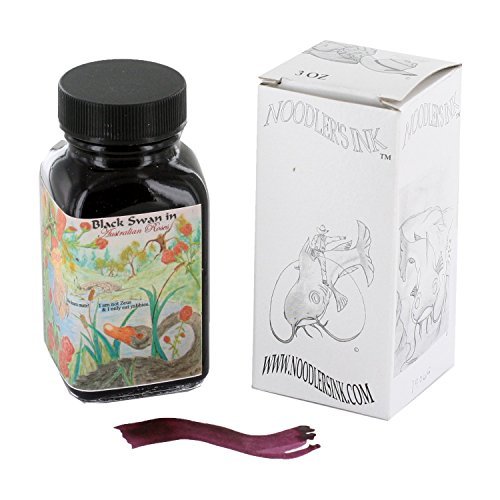 Noodler's Ink Fountain Pen Bottled Ink, 3oz, Black Swan Australian Rose by Noodler's Ink