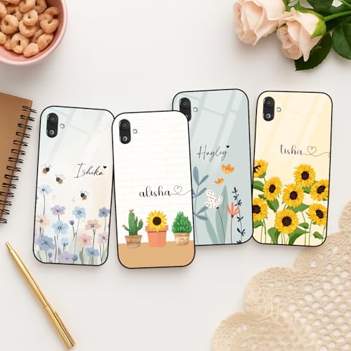 Image of COLORflow Back Cover Compatible with Samsung F14 5G | Floral Family Customized | Shockproof TPU Bumper with Camera Protection Back Cover Compatible with Samsung Galaxy F14 5G