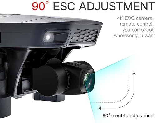 Miniatura 3 de RKSTD Drone RC con cámara HD 4K, cardán autoestabilizador de tres ejes, GPS de regreso a casa, motor sin escobillas, retención de altitud, inicio de