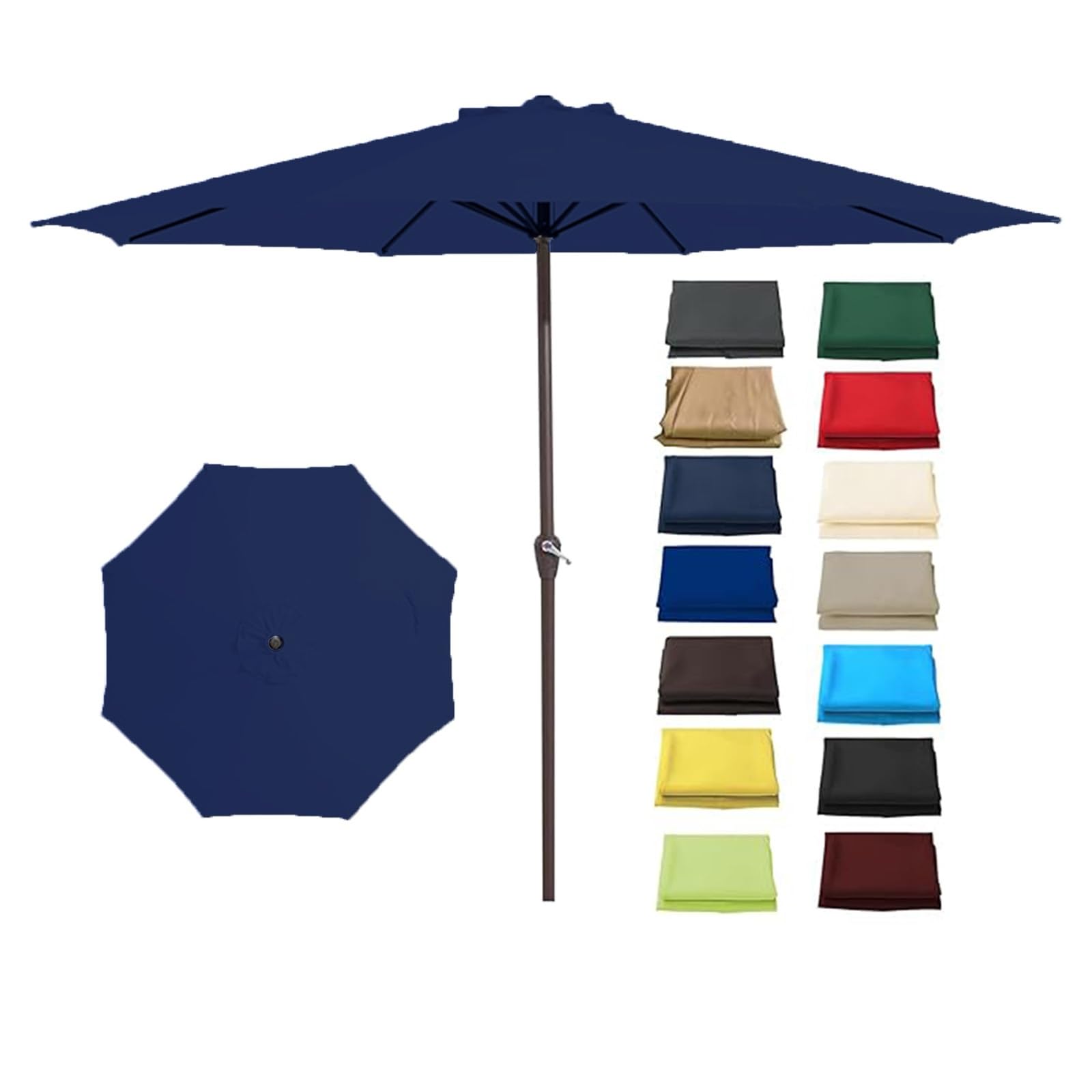 Zapasowy baldachim na parasol targowy / 3,5 m gruba tkanina poliestrowa ochrona przed promieniowaniem UV pokrowiec na parasol ogrodowy łatwy w instalacji odporny na warunki atmosferyczne na zewnątrz e