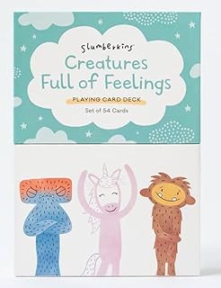 Slumberkins Creatures Full of Feelings Therapy Game for Kids | Teach Emotions & Empathy | Social Emotional Development | 54 Feelings Flash Cards for Home Or Class