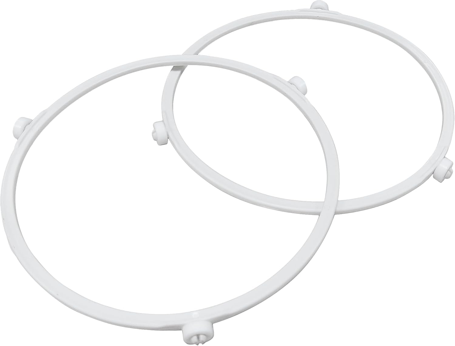 Soporte Para Plato Giratorio De Microondas - Juego De 2 Piezas, Plástico Resistente, Repuesto Compatible