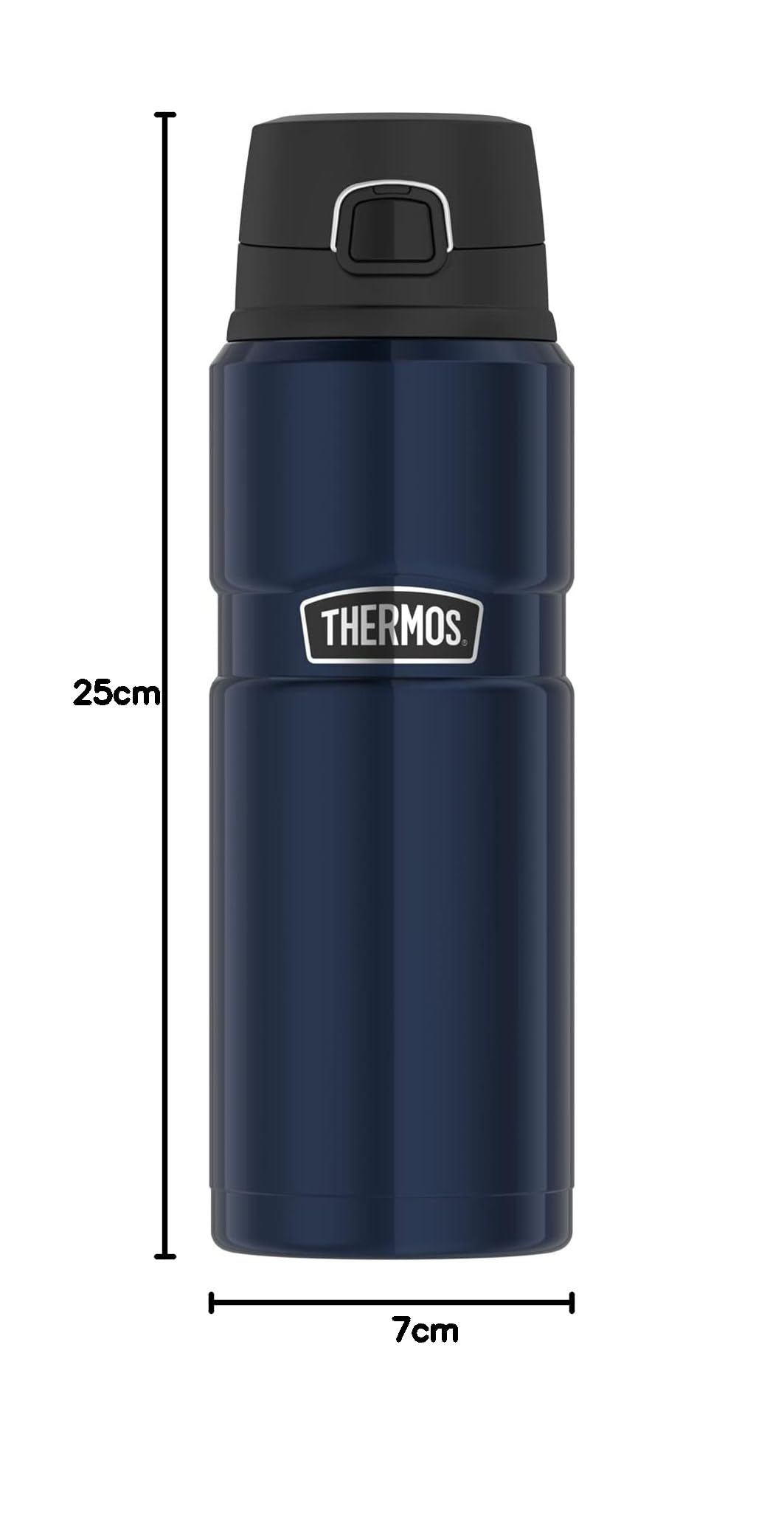 Thermos Stainless King Blu, 0,70 l, in Acciaio Inox, Assolutamente Denso, Caldo 15 Ore e Freddo 24 Ore, Lavabile in lavastoviglie, per tè, caffè e Acqua, Senza BPA