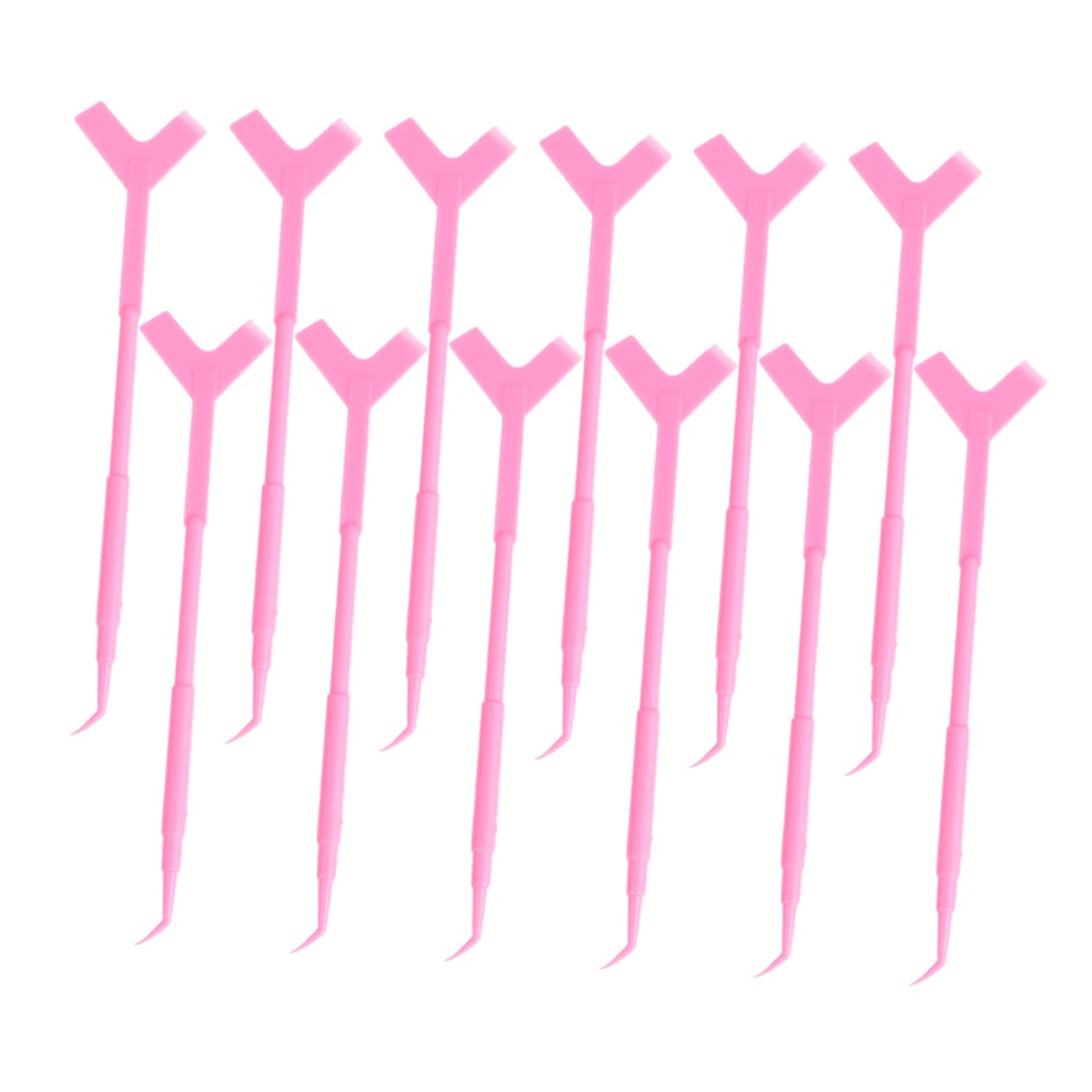 NULYLU 12pcs Lash Perm Brush Set Lash Separator Tool Eyelash Curler Makeup Tools Washable Reusable