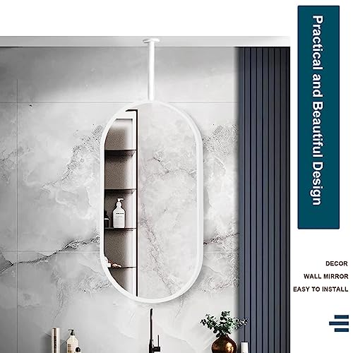 Miroir de courtoisie blanc en métal de qualité supérieure