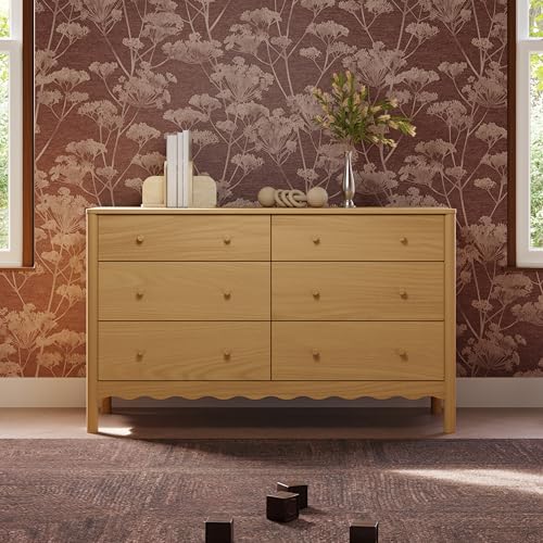 Image of Babyletto Swell 6-Drawer Assembled Dresser in Honey, Greenguard Gold Certified