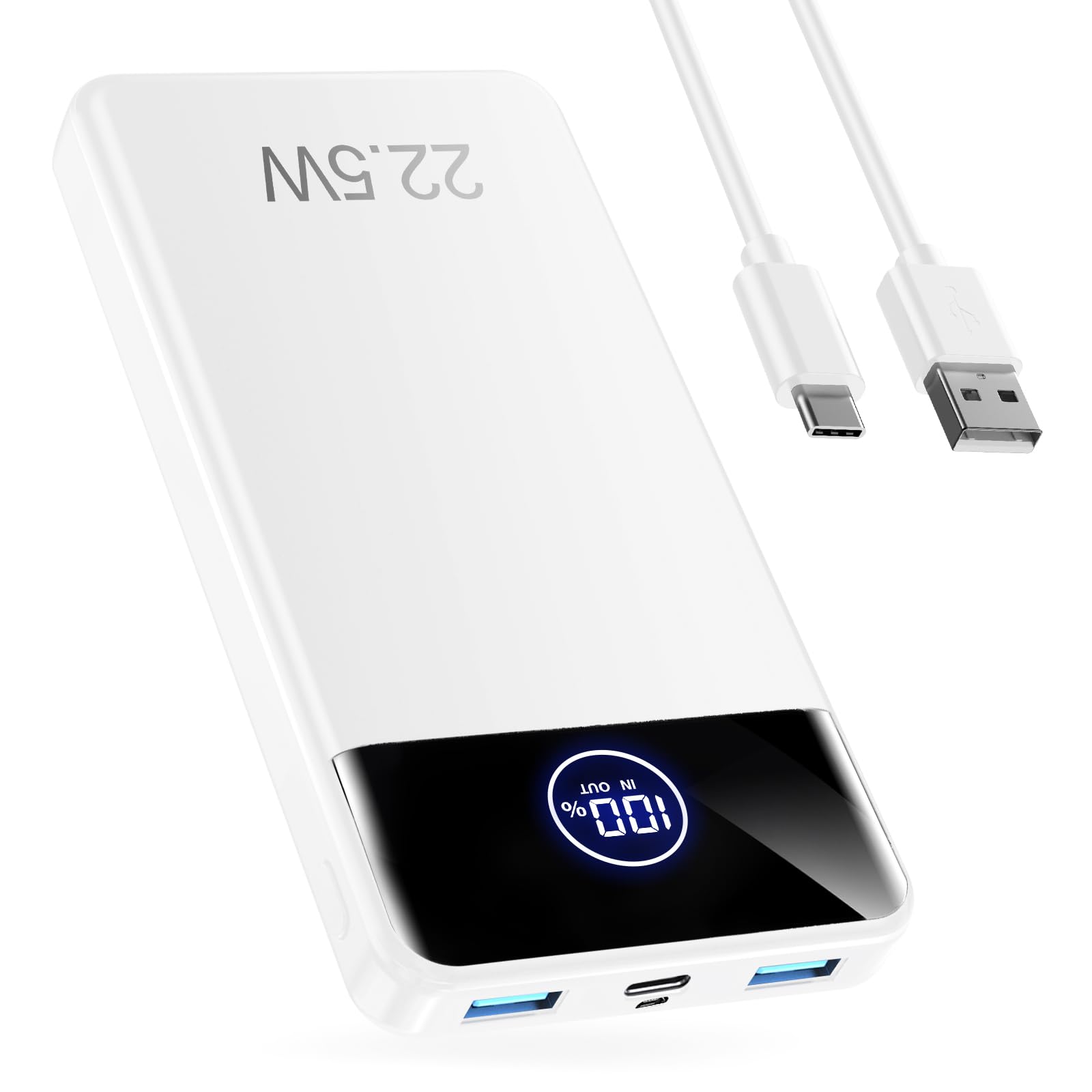 Power Bank Fast Charging 26800mAh, Portable Charger PD22.5W, PD3.0 QC4.0 USB-C/USB-A Output, Phone Battery Pack for iPhone 16 15 14 13 Plus Pro Max Mini, GlaxyPower Bank Fast Charging 26800mAh, Portable Char…