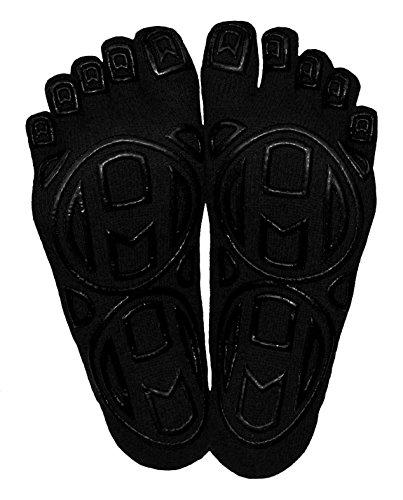 Image of Mato & Hash 5-Toe Exercise Barefoot Feel Yoga Socks With Full Grip