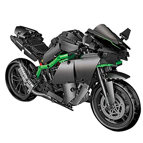 ENHANA Kawasaki Motorcycle Toy Building Blocks Kit,STEM Toys for Boys & Adults,Motor Cycle Model Gifts for Motorcycle Fans,Compatible with Lego,888 Pieces
